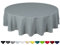 Home Direct Qualitäts Tischdecke Textil Rund 140 cm, Farbe wählbar Hellgrau