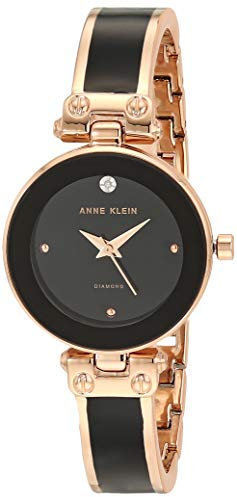 Anne Klein Women's Genuine Diamond Dial Bangle Watch