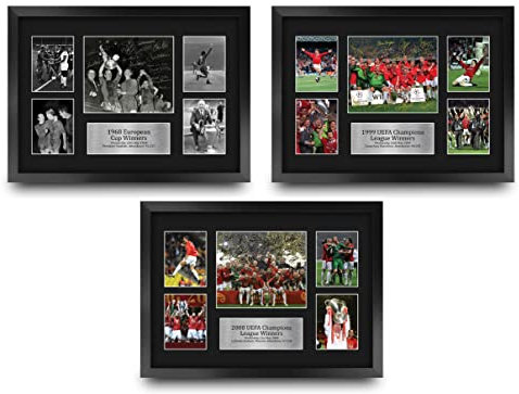 HWC Trading FR A3 UEFA Euro Cup Winners Collection Affiche autographe signée de souvenirs imprimés pour les fans de football et les supporters - A3 Encadré