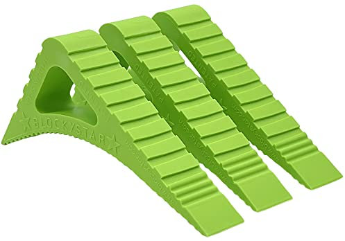 Pekasa Door Stopper and Window Stopper, Award Winning Design Heavy Duty Rubber Door Stops, Works on Any Floor Surface and Any Door Type, Door Wedge Stop in Modern Stylish Colors (Lime Green, 3 P