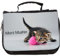 Manutextur Kulturbeutel mit Namen - personalisiert - Motiv Katze 02 - viele Motive – Kulturbeutel - Größe 23x17x5 cm - persönliches Geschenk mit Wunsch-Motiv und Wunsch-Name