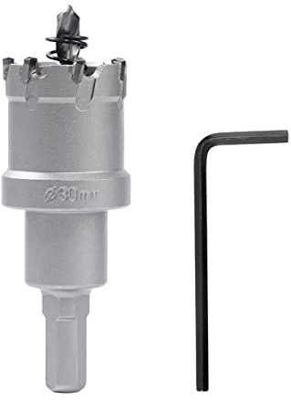 Dribotway Scie cloche bi-métal 30 mm en métal dur Heavy Duty Grade industriel en acier inoxydable pour bois Mental Wood Acier inoxydable, plastique, cuivre