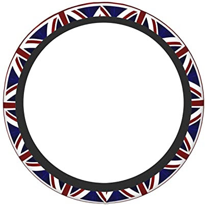 Patriotic, Union Jack, Great Britain, Flag 15 Inch Universal Car Steering Wheel Cover Elastic Non-slip Steering Wheel Cover