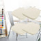 4er Set Stuhlkissen 40x38x3cm mit Bändern,Waschbare Sitzkissen Rutschfest,Stuhlauflage Stuhlpolster Sitzkissen,Abnembar Bezug Mit Reißverschluss,Ideal für Zuhause Büro Küche Esszimmer,Cremeweiß