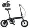 FathiTi Erwachsene Jugendliche Klapprad in12 Zoll Schnellfaltsystem Leichter Rahmen Single Speed Doppelscheibenbremsen Klappfahrrad,for Height 110-160cm,Schwarz