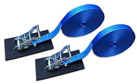2 x Spanngurt Druckratsche 30m, Bandbreite 25mm blau Poolgurt, Poolumreifung, Herbst-/Wintersicherung