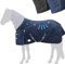 Esposita Airflow Outdoordecke Winterdecke mit 300g Füllung Thermodecke Outdoordecke Paddockdecke Champion Edition optimales Klima ohne Hitzestau 100% wasserdicht Pferdedecke 155cm 300g Füllung Navy