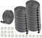 HIMRY 40 Meter Rouleau en Mousse, Forme de U Extra épaisse, Protection Douce, Anti-Collision, Protection Contre Les Chocs, Anti-Crash Protection sur Bords De Table, 20x2m, Noir, KXD7003 Black