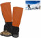 Outdoor Gamaschen,Wandergamaschen,Wasserdicht Gamaschen,Staubdicht Einstellbare Atmungsaktive Beinschutz Gaiter,Legging Beingamaschen für Damen Herren,Regengamaschen,Wandern,Trekking,Klettern,Orange