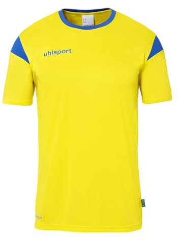 uhlsport Unisex Squad 27 Kurzarm Trikot, Limonengelb/Azurblau, M EU
