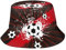 Lustiger Fußball-Sport-Fischerhut, modische Sonnenkappe, verstaubar, Outdoor, Fußball, Fischerhut für Damen und Herren, Fußball-Muster_03, One size