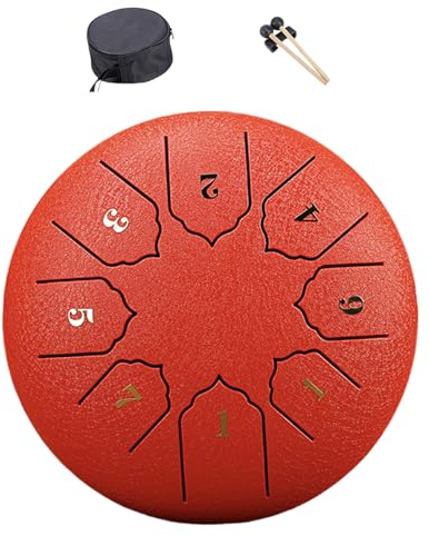 Slit Drum Steel Tongue Drum 6 Inch 8 Tone Handpan Drum With Drumsticks Bag Percussions Instrument For Yoga