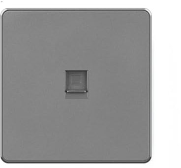 Prise Murale Argent Gray9 Prise De Courant USB Avec Prise USB Prise Murale Universelle Ue Silver RJ45 CT6#110-250V