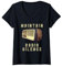 Womens IN WARTIME, MAINTAIN RADIO SILENCE. VINTAGE, NOSTALGIA V-Neck T-Shirt