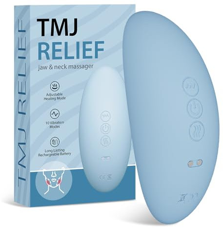 rozonii TMJ Relief Massagegerät - Kiefer TMJ Relief Massagegerät mit sanften Vibrationen und Wärme für Schmerzlinderung, Verspannungen und Steifheit
