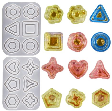 Kreative Kunstharz-Schmuck-Dekorationen, Shaker-Form, künstlerischer Anhänger, Silikonformen für Epoxidharz, Shaker, Schlüsselanhänger, Charm