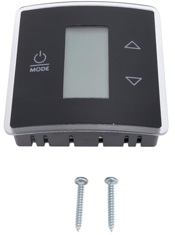 Sunicon Einzonen-Wohnmobil-Thermostat, präzise Temperaturregelung, Hintergrundbeleuchtung, LCD-Bildschirm, AC-CT-Wandthermostat mit digitaler Temperaturanzeige für Wohnmobile,