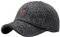 Joygoodta Winter Baseball Mütze, Karierte Baseballhut Verstellbarer Woll -Baseball -Mütze von Wolle verdickt und warmes Papa Baseballmütze, grau