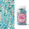 SD Pearls Zuckerstreusel Frozen Elsa Deko für Kuchen Torte Muffins–Winter Streusel mit Schneeflocken und Glanzperlen–Tortendeko Weihnachten Geburtstag Eiskönigin Party (Mix „Frozen Heart“, 100g)