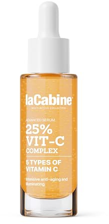 laCabine advanced serum 25% vit-c complex | aufhellendes anti-aging sérum mit 5 stabilisierten formen von vitamin c, antioxidativ, straffend und fleckenkorrigierend.
