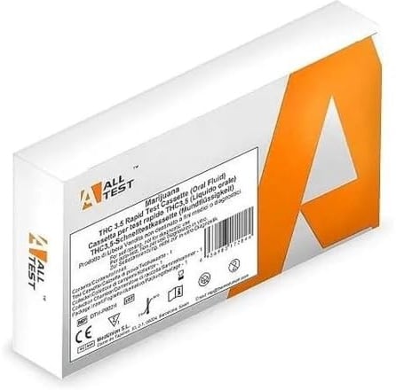 3X Test Antidroga Salivare THC | Droga Test THC cut-off 3,5 ng/ml | Drug Test Cannabis e Marijuana - Rilevazione Droga Saliva - Rapid Test Cannabis - Salivare Cut-Off 3,5 ng/ml - Risultati in 5 Minuti