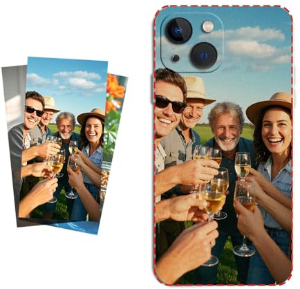 Custodia Telefono TPU Personalizzata Compatibile con iPhone 16/15/14/13/12/11/X/XR/8/7/6/SE, Carica la Tua Foto