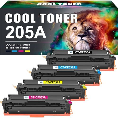 Cool Toner 205A Kompatibel für HP 205A CF530A Color Laserjet Pro MFP M181fw M180n M181n M180nw M154a M154nw CF531A CF532A CF533A (Schwarz Cyan Gelb Magenta, 4-Pack)