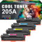 Cool Toner 205A Kompatibel für HP 205A CF530A Color Laserjet Pro MFP M181fw M180n M181n M180nw M154a M154nw CF531A CF532A CF533A (Schwarz Cyan Gelb Magenta, 4-Pack)