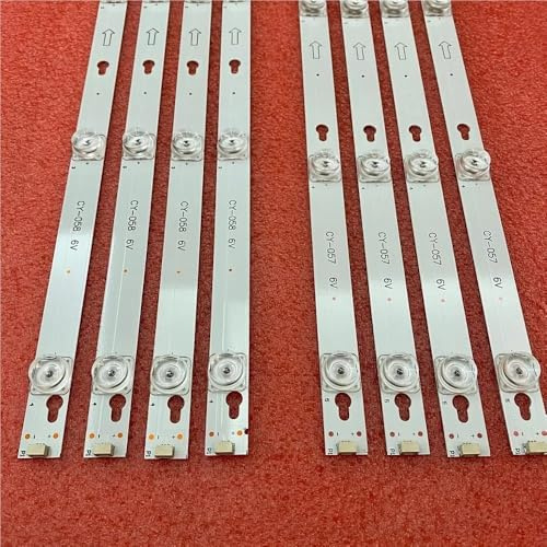 WHARGTSL Bande de rétroéclairage LED Compatible Fit for Thomson 55UD6216, 55UD6236, 55UD6206, 55UD6206W, 55ud6676(Kit 8pcs for 1 TV)
