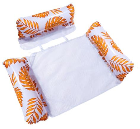 Galleggiante Isola di Piscina Gonfiabile,Letto Relax Rimovibile, Zattera Divertimento Acqua Per Giardino Lago Piscina Fiume