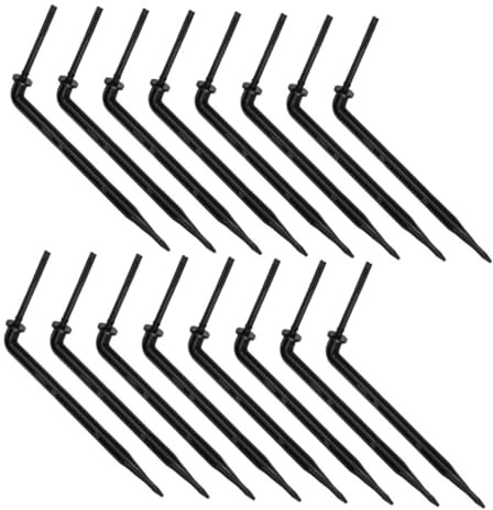 OFFSCH 200 Stück Bewässerungssystem Tropfbewässerung Tropfleitungsbewässerung mit Gebogenen Bewässerungsstielen für Schläuche Langlebiges Bewässerungssystem für Gewächshaus und Anzucht