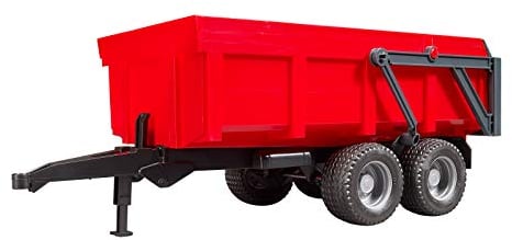 bruder 02211 - Remorque à benne basculante, remorque de transport, remorque à ridelles, benne basculante