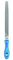 PFERD Werkstattfeile Flachspitz, 250mm, rechteckige, spitz zulaufende Feile, Kreuzhieb H1 auf vier Seiten, inkl. Ergonomie-Feilenheft, 11216256 – für die grobe Zerspanung und zum Schruppen geeignet