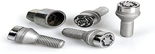 McGard Juego de pernos antirrobo M12x1.50, cónicos, longitud de 25,5 mm (cabeza de 17 mm) [el embalaje puede variar]