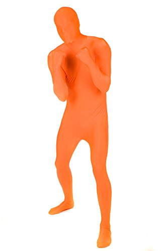 Morphsuit Full Body Costume - Orange, M | Original Bodysuit for Adults & Kids | Super Stretch Suit Great for DIY Party Outfit | Halloween, Cosplay, Fancy Dress | For Men & Women