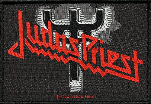 Judas Priest Écusson logo/Fork Patch tissé 10 x 7 cm