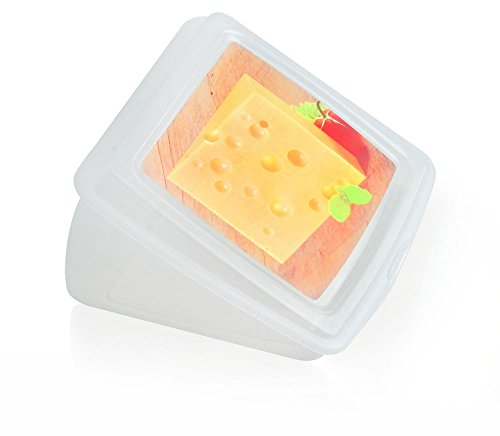 Metaltex Estuche Cuña Protector de Queso, 12x12x5 cm