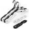 NICEDACK Premium Reisebügel Tragbare Klapp Kleiderbügel Super Bearing Collapsible Hanger Faltbare Kleidertrockner für Reisen, drinnen und draußen 6 Pack (3 Pack Schwarz + 3 Pack Weiß)