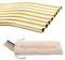 GERNEO® - Labor geprüft - Strohhalm wiederverwendbar 304er Edelstahl - 8er Set + Reinigungsbürste + ToGo Bag - Rückgaberecht, kindergeeignet, umweltfreundlich & plastikfrei (Gold-gebogen-8mm)