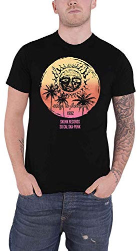 Sublime T Shirt Skunk Records So Cal Ska Punk Logo Nue offiziell Herren Schwarz M