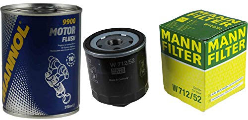 Original MANN Ölfilter W 712/52 + SCT Motor Flush Motorspülung