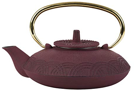 Sema Design Cast Iron Teapot Circle 0.8 L Red