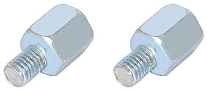 F FIERCE CYCLE 2Stk. 10mm Linksgewinde auf 8mm Linksgewinde Motorrad Rückspiegel Adapter