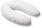 Doomoo Still-& Schwangerschaftskissen Buddy - 180cm inkl. Bezug aus Bio-Baumwolljersey, mit feiner EPS-Mikroperlenfüllung, Oeko-TEX® Standard 100, Chine White