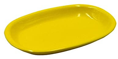 Vacchetti Piatto Romeo Giallo Ovale, Ceramica, Piccolo