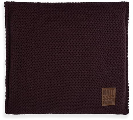 Knit Factory - Maxx Kissen - Aubergine - 50x50 cm