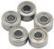 Unifizz Eisenabdeckung, Kugellager, Rillenkugellager, 686ZZ, 6 x 13 x 4 mm, Z1, vorgeschmierte Kugellager für Räder, Elektromotor-Anwendungen, Lagerstahl, silberfarben, 5 Stück