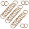 Butyeak Metall D Ringe, Halbrunder D-Ring, Metall-D-Ring, 30 Stück 25mm D Ringe Schnalle, D-Ring, Halbringe Gold, für Rucksack Gürtelschnallen Taschen Gürtel Handtaschen Bastelzubehör, Karabiner