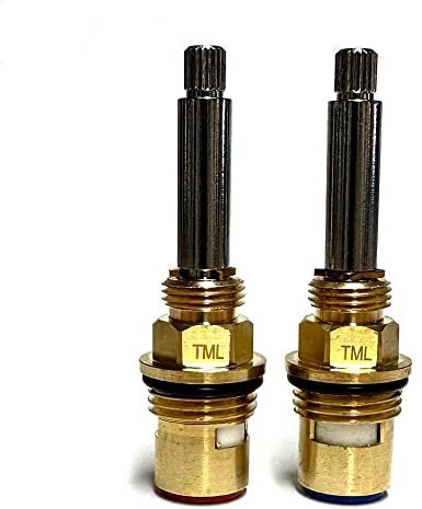 Replacement tap Cartridges for Bristan 1901 Basin taps 1/2 BSP (Pair clockwise and Anti-clockwise Chrome Valves) 2701225300