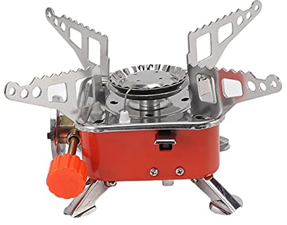 AUNMAS Outdoor Folding Gas Stove, Folding Mini Quadrate Stove Camping Picnic Portable Gas Stove for Home Chefs, Picnickers, Campers and Outdoor Explorers